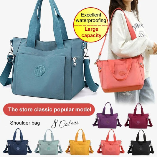 Female Multi-Color Large-Capacity Tote Bag